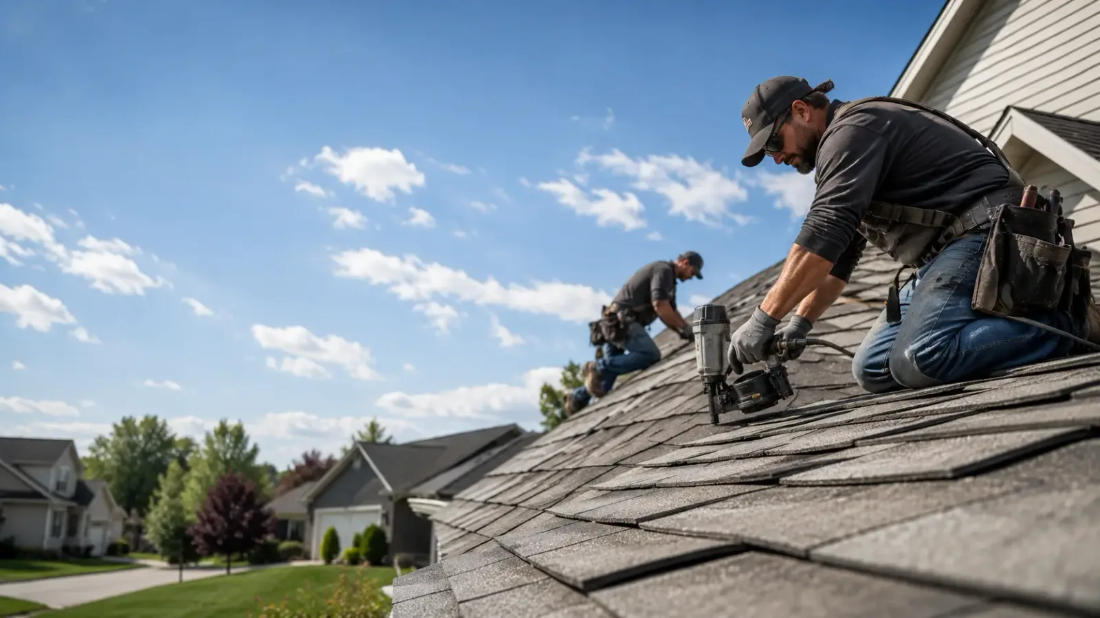 Storm Damage Roof Repair in Versailles, NY near me